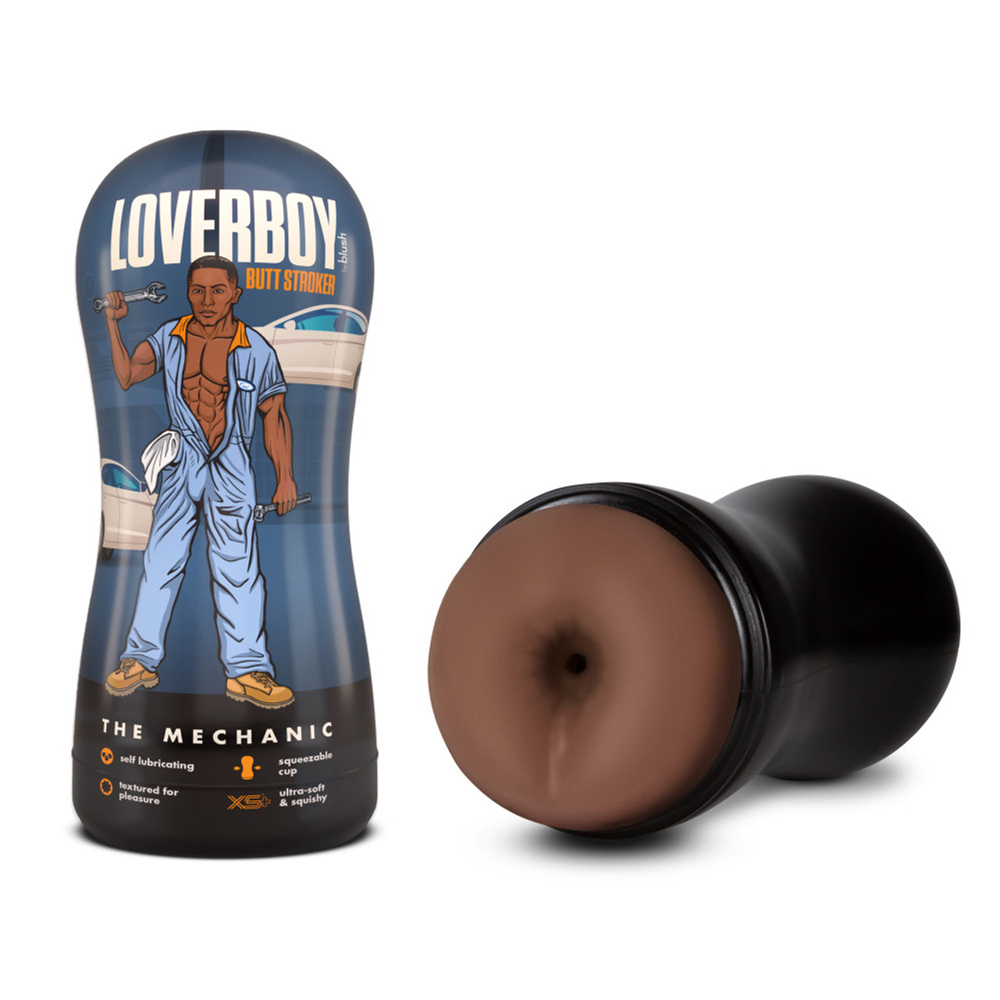 Coverboy The Mechanic Self Lubricating Stroker Brown 1 Coverboy The Mechanic Self Lubricating Stroker Brown