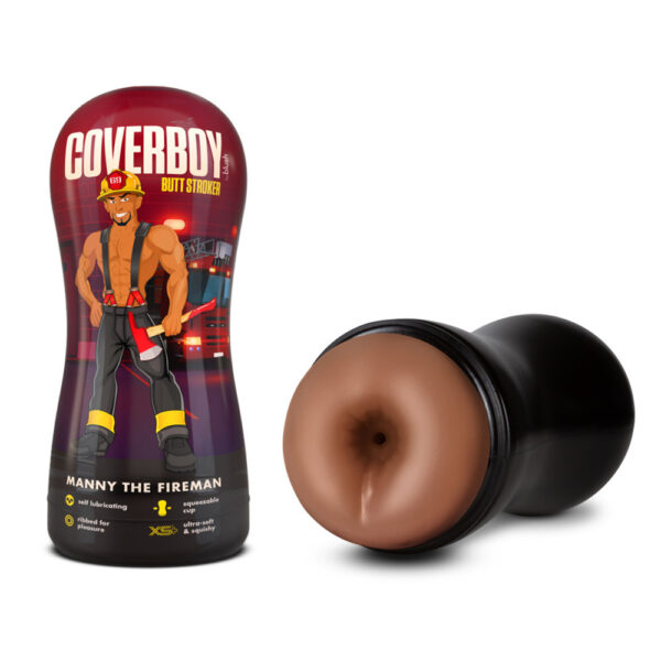 Loverboy Manny The Fireman Self Lubricating Stroker Tan