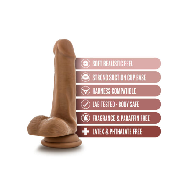 Dr. Skin Dr. Jeffrey 6.5" Dildo With Balls Tan - Image 2