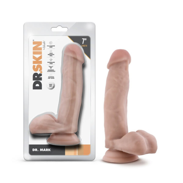 Dr. Skin Dr. Mark 7" Dildo With Balls Beige