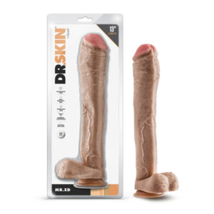 Dr. Skin Mr. Ed 13" Dildo With Balls Beige