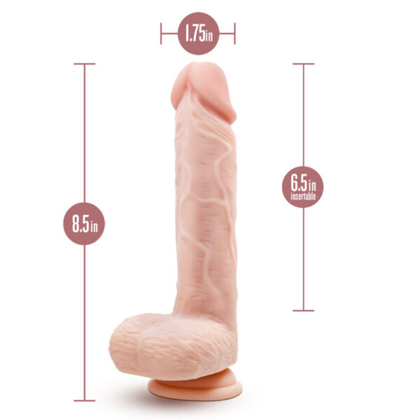 Dr. Skin Silicone Dr. Ethan 8.5" Gyrating Dildo Beige - Image 3