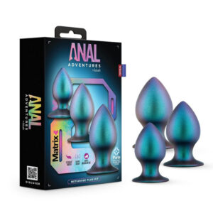 Anal Adventures Matrix Metaverse Plug Kit Dark Millenia
