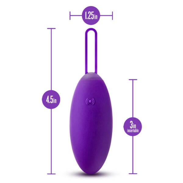 Wellness Imara Vibrating Egg With Remote Purple - Image 3