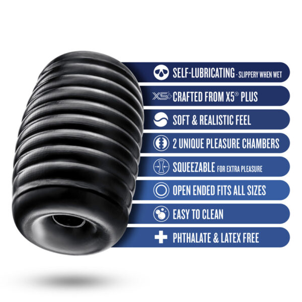 Rize Grasp Self-Lubricating Stroker Black - Image 2