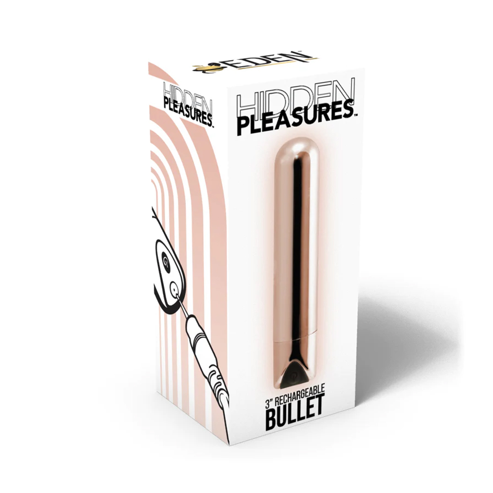 Hidden Pleasures Rechargleable Bullet Rose Gold 1 Hidden Pleasures Rechargleable Bullet Rose Gold