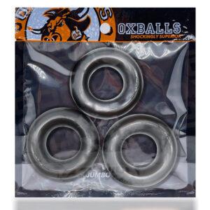 Fat Willy 3-Pack Jumbo Cockrings Steel