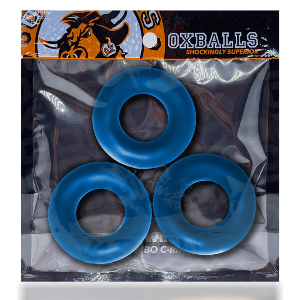 Fat Willy 3-Pack Jumbo Cockrings Space Blue