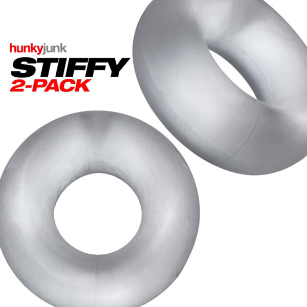 Stiffy 2-Pack Cockrings Clear Ice - Image 2
