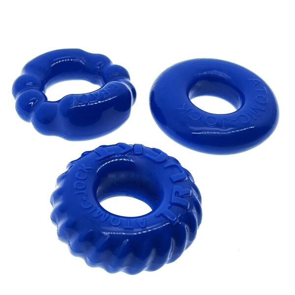 Bonemaker 3-Pack Cockring Kit Pool Blue - Image 2