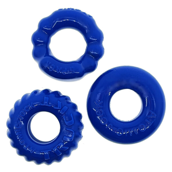 Bonemaker 3-Pack Cockring Kit Pool Blue - Image 3
