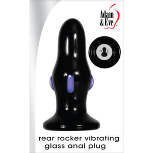 Rear Rocker Vibrating Glass Anal Plug
