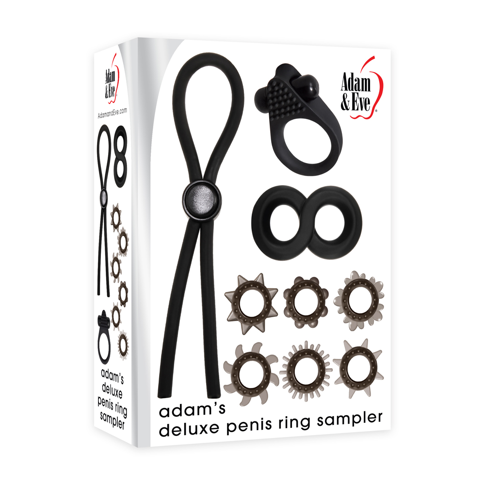Adam's Deluxe Penis Ring Sampler 1 Adam's Deluxe Penis Ring Sampler