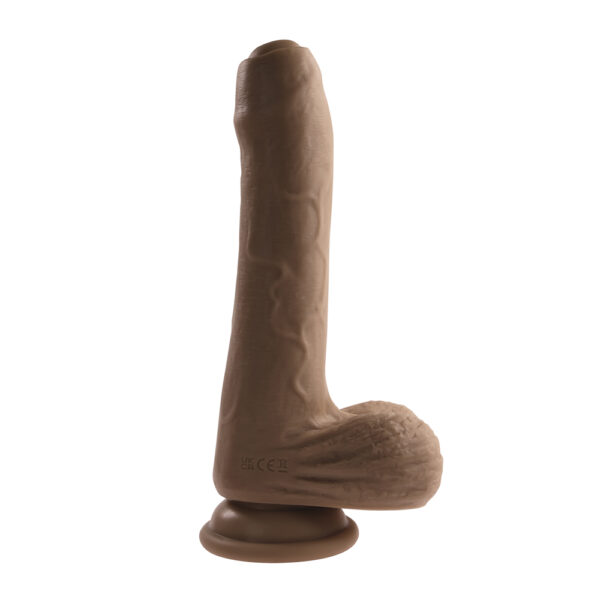 Peek A Boo Vibrating Dildo Dark - Image 2