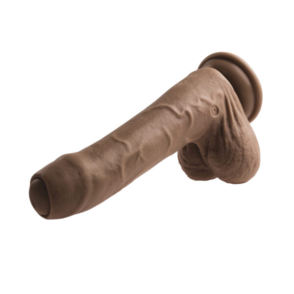 Peek A Boo Vibrating Dildo Dark - Image 3