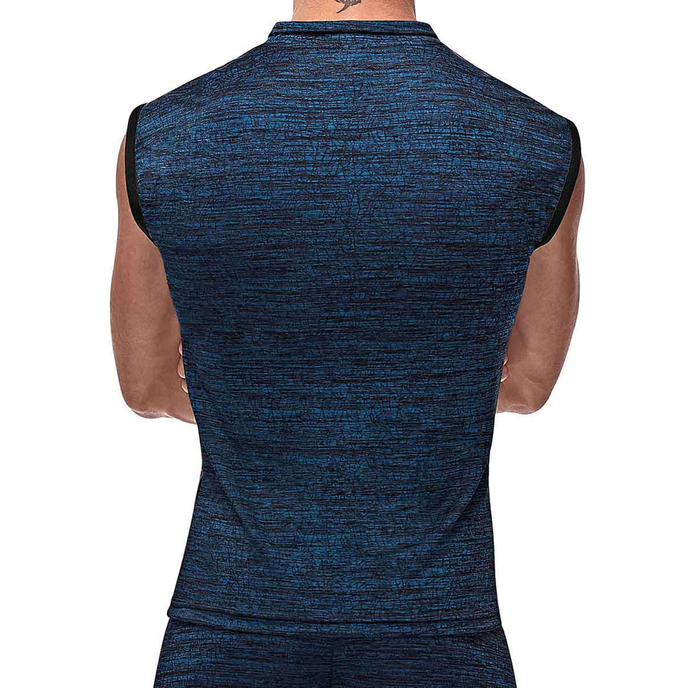 Peak Performance Zipper Muscle Tank Blue Large 3 Peak Performance Zipper Muscle Tank Blue Large - Image 3