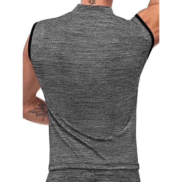 Peak Performance Zipper Muscle Tank Grey Small - Image 3