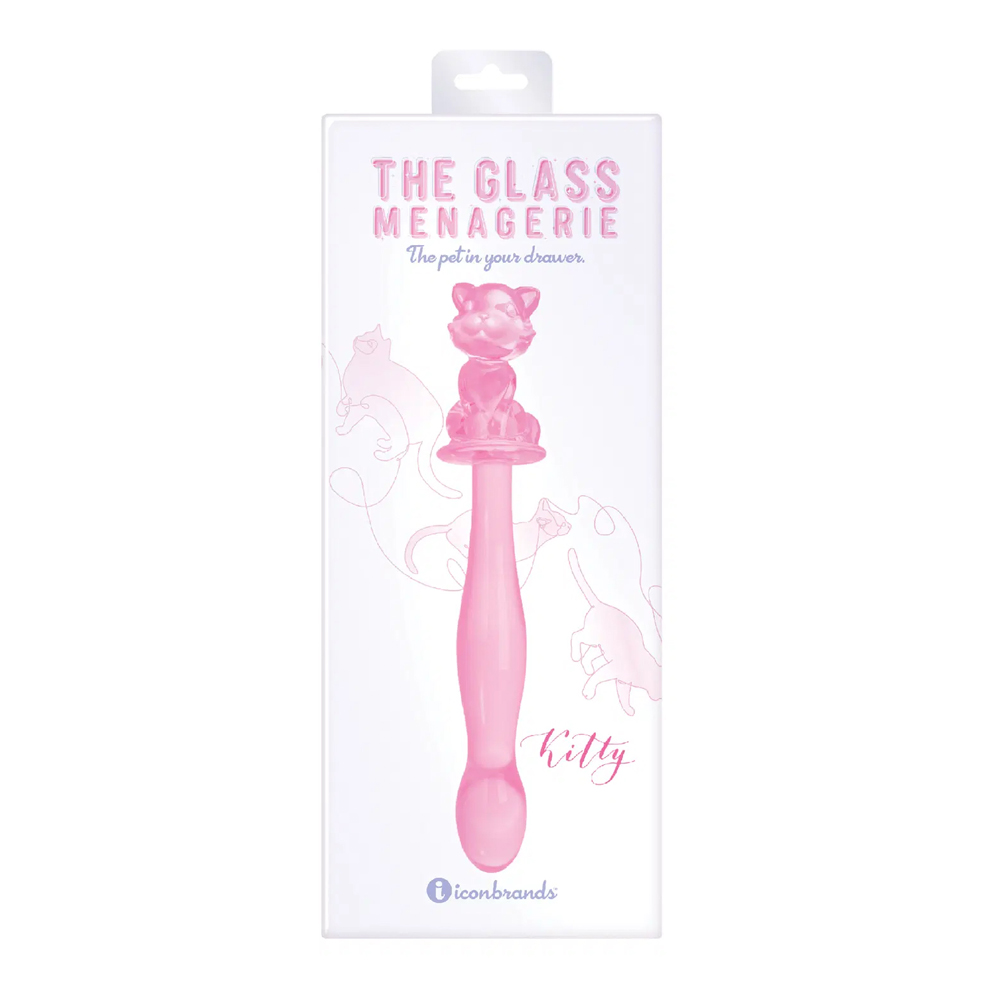 Glass Menagerie Kitty Glass Dildo Light Pink 1 Glass Menagerie Kitty Glass Dildo Light Pink