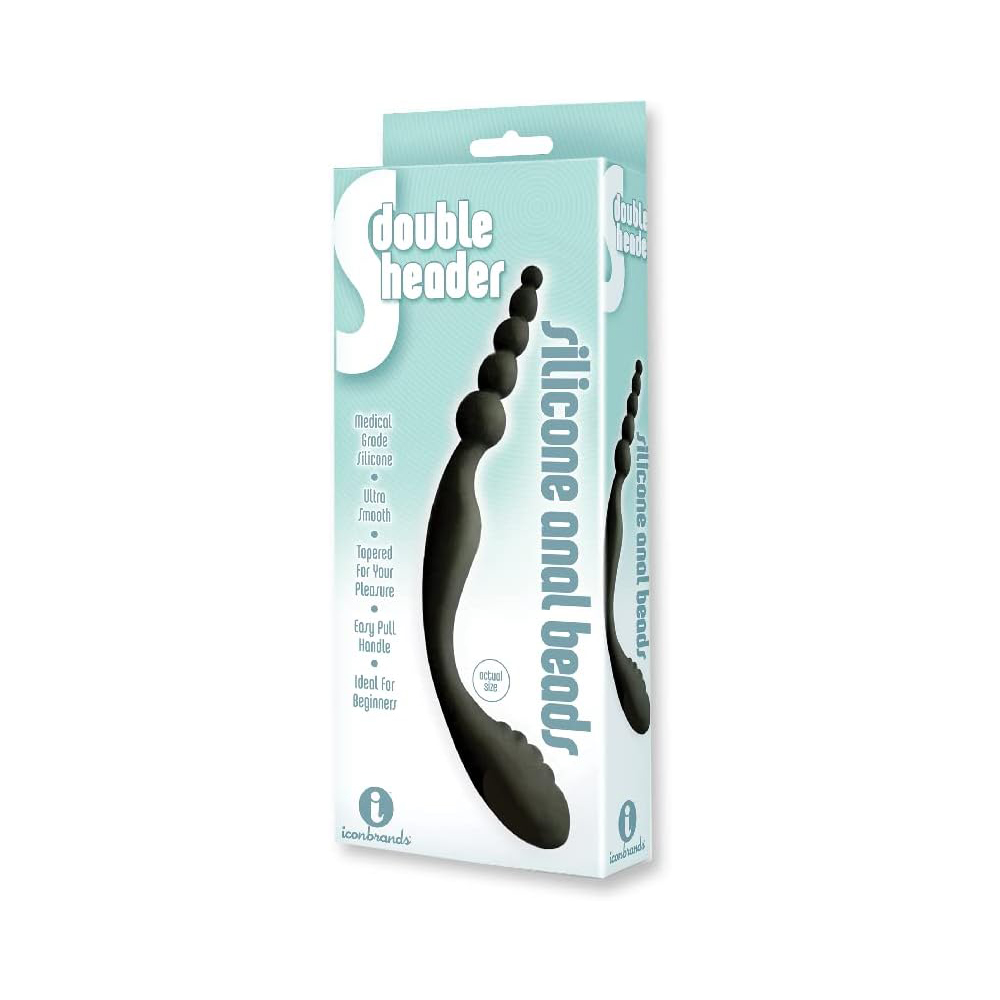 The 9's S-Double Header Double Ended Silicone Anal Beads 1 The 9's S-Double Header Double Ended Silicone Anal Beads