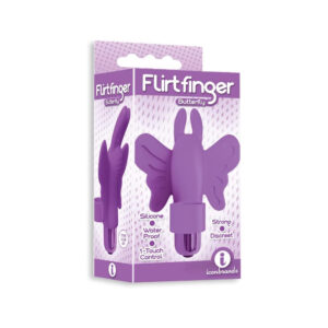 The 9's Flirt Finger Butterfly Finger Vibrator Purple