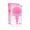 The 9's Cottontails Silicone Bunny Tail Butt Plug Beaded Pink