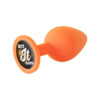 The 9's Booty Calls Silicone Butt Plug Orange Hit It Hard - Image 2