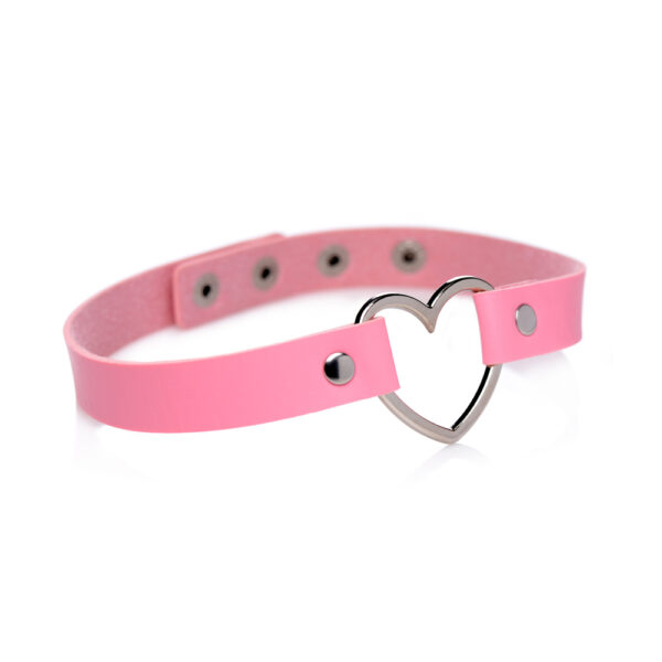 Master Series Heart Choker Necklace Pink - Image 2