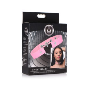 Master Series Heart Choker Necklace Pink
