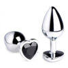 Booty Sparks Black Heart Gem Medium Anal Plug - Image 2