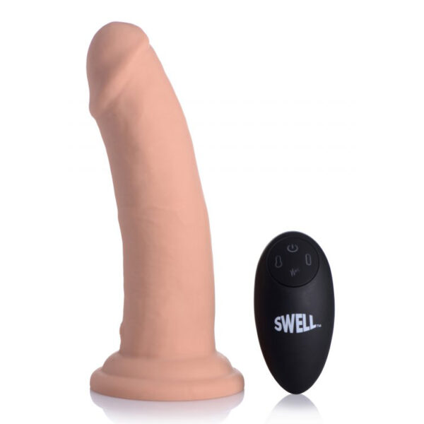 Swell 7X Inflatable And Vibrating Remote Control Silicone Dildo 7" - Image 2