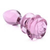 Booty Sparks Pink Rose Glass Medium Anal Plug - Image 3