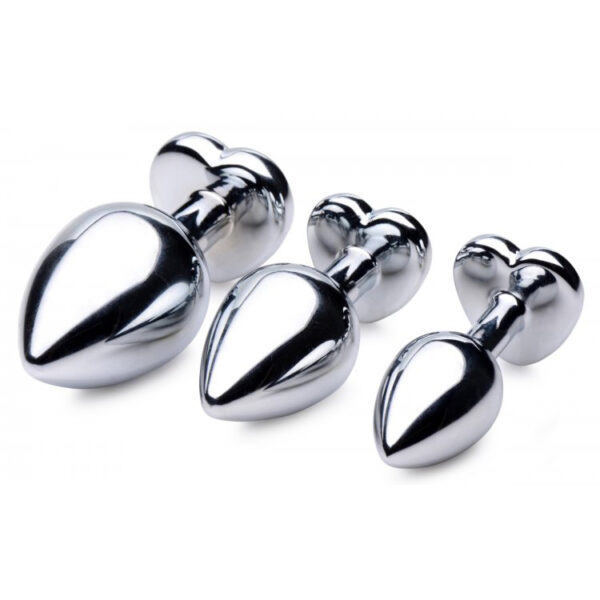 Booty Sparks Red Heart Gem Anal Plug Set - Image 3