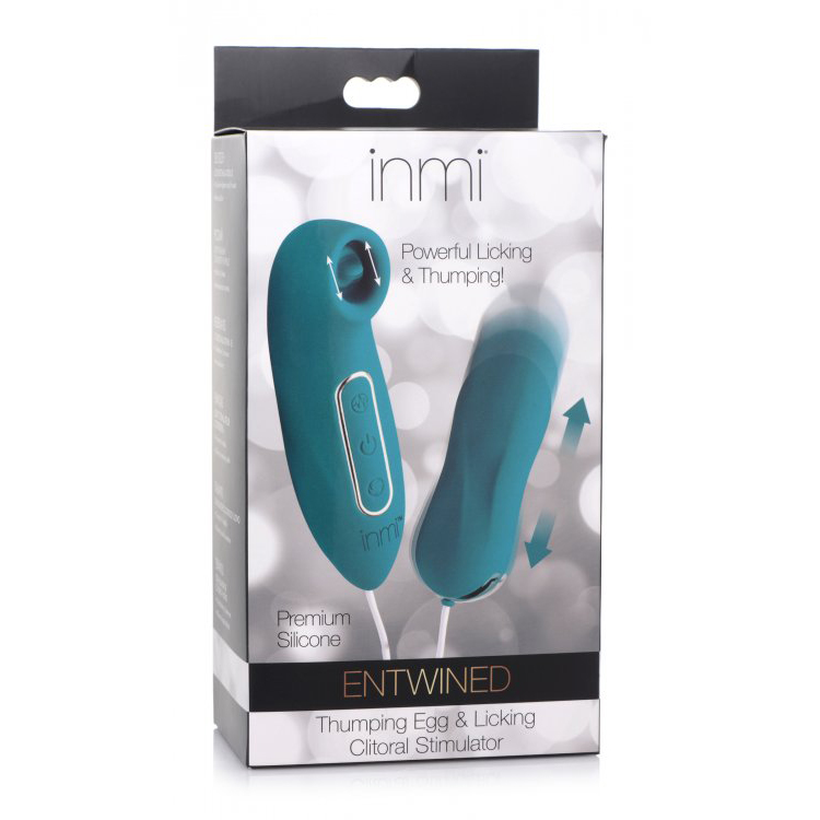 Inmi Entwined Thumping Egg & Licking Clit Stimulator 1 Inmi Entwined Thumping Egg & Licking Clit Stimulator