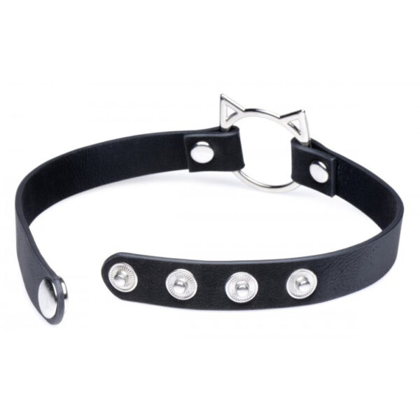Master Series Kinky Kitty Ring Slim Choker Black - Image 3