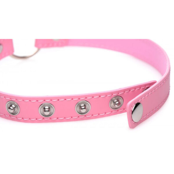 Master Series Kinky Kitty Ring Slim Choker Pink - Image 3