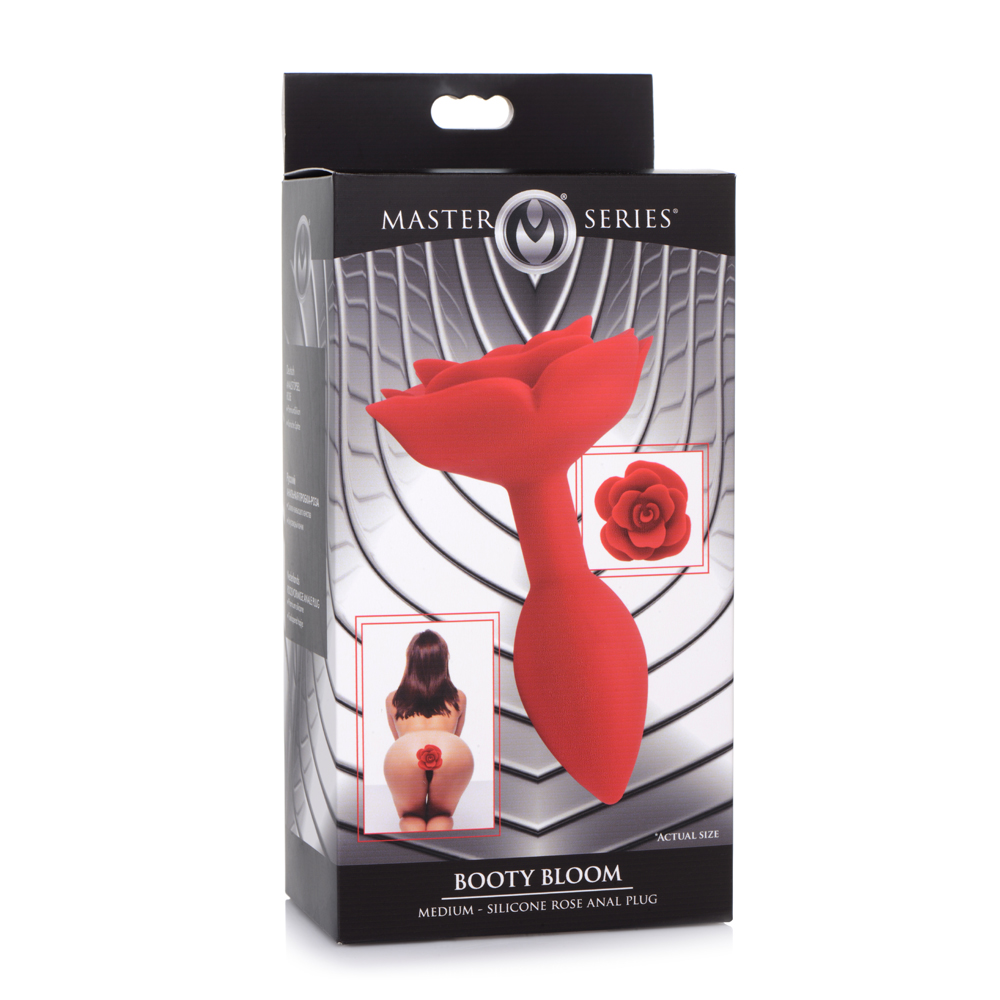 Master Series Booty Bloom Silicone Rose Anal Plug Medium 1 Master Series Booty Bloom Silicone Rose Anal Plug Medium