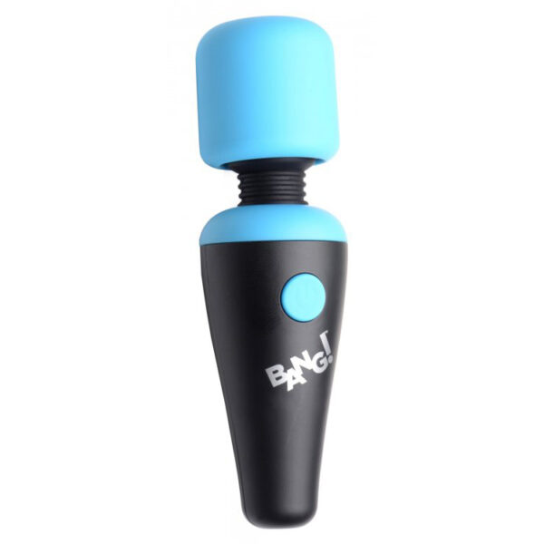 Bang! 10X Vibrating Mini Silicone Wand Blue - Image 2