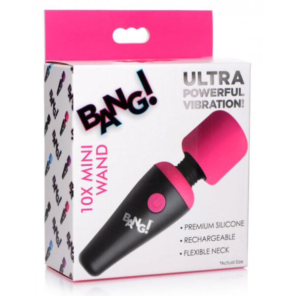 Bang! 10X Vibrating Mini Silicone Wand Pink