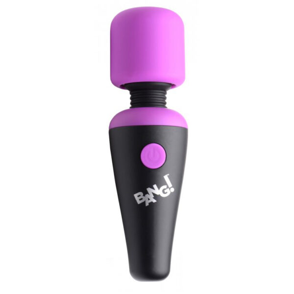 Bang! 10X Vibrating Mini Silicone Wand Purple - Image 2