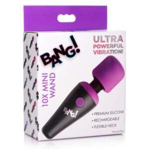 Bang! 10X Vibrating Mini Silicone Wand Purple