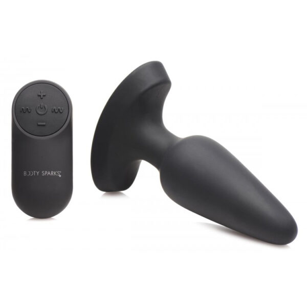 Booty Sparks 28X Laser Heart Silicone Anal Plug With Remote Medium - Image 3