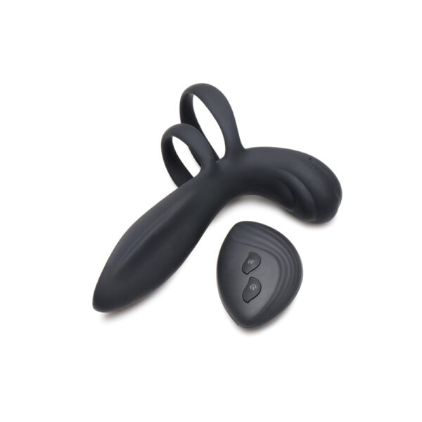 Trinity Men Silicone Vibrating Girth Enhancer W/ Remote Control - Image 2