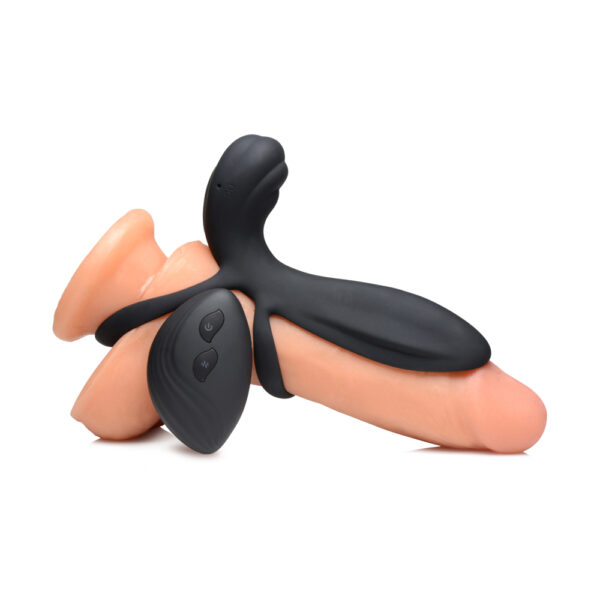 Trinity Men Silicone Vibrating Girth Enhancer W/ Remote Control - Image 3