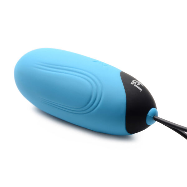 Bang! 28X Grooved Silicone Egg  Blue - Image 3