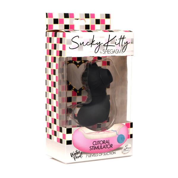 Shegasm Sucky Kitty 7X Clitoral Stimulator Black