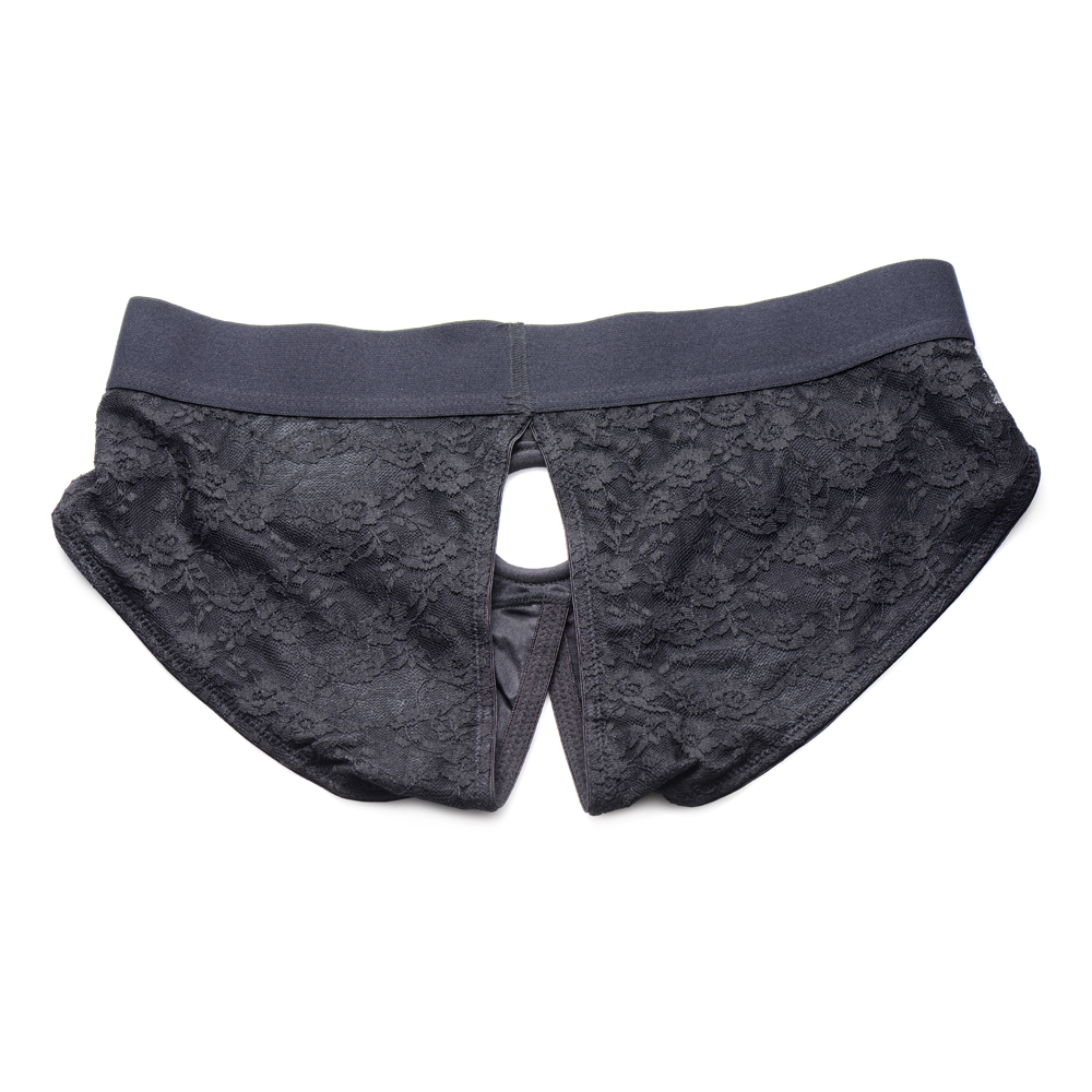 Strap U Lace Envy 3Xl Crotchless Panty Harness Black 3 Strap U Lace Envy 3Xl Crotchless Panty Harness Black - Image 3