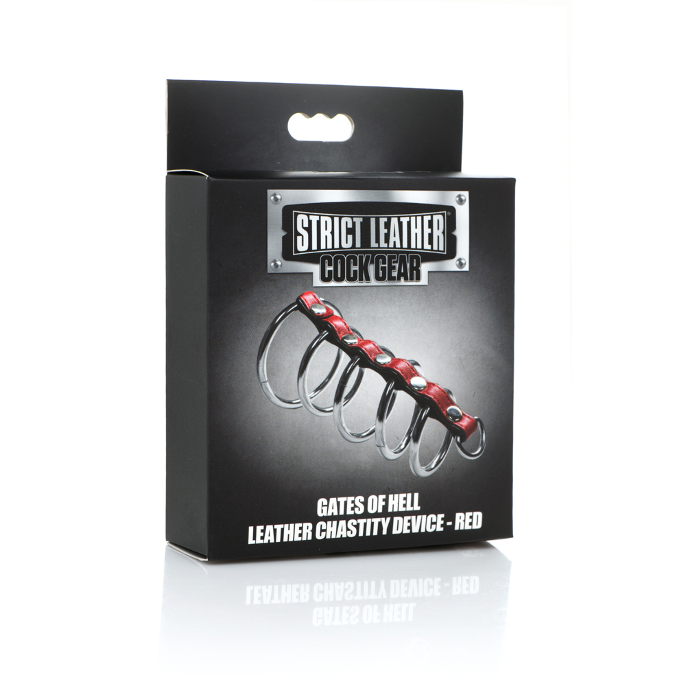 Strict Leather Cock Gear Leather And Steel Gates Of Hell Red 1 Strict Leather Cock Gear Leather And Steel Gates Of Hell Red