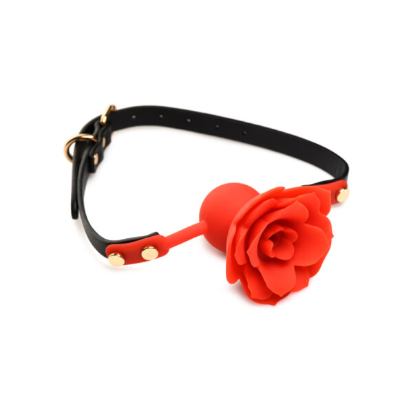 Master Series Blossom Gag Silicone Rose Gag - Image 2