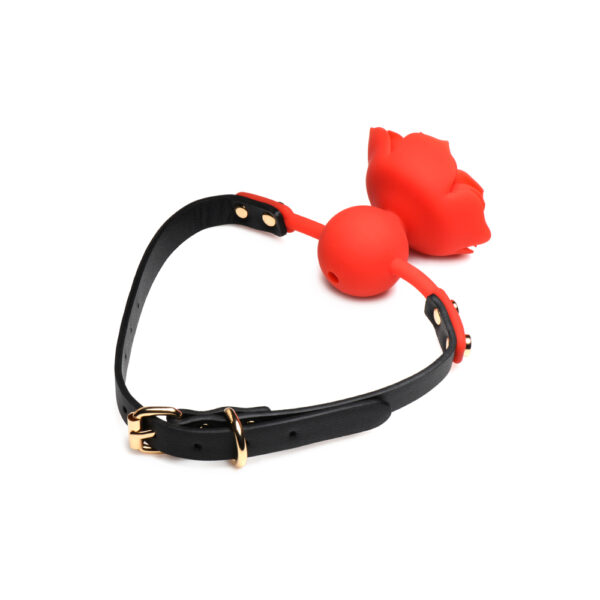 Master Series Blossom Gag Silicone Rose Gag - Image 3