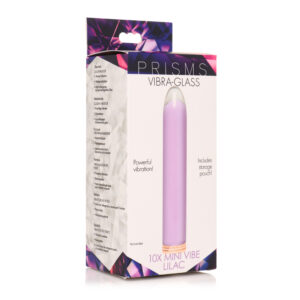 Prisms Vibra-Glass 10X Tapered Glass Bullet Purple